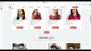 Reactjs matrimonial website - Preview