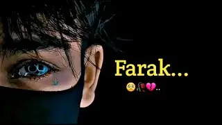 Farak ( फर्क ) 😥💔 | Best #Shayari2024 | Latest Video | Sad Status | Akcreation0.2 | #sad #sadstatus