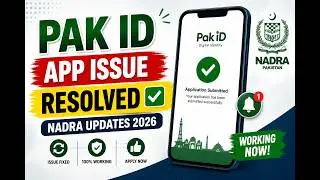 Pak Id App Issue Resolved ☑️ Nadra