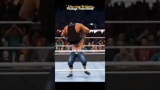 John Cena Bridging Package Powerbomb Braun Strongman #wwe #wwe2k22