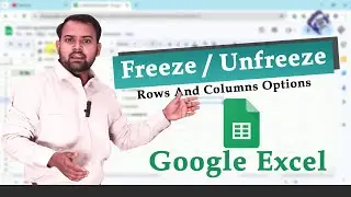 How to Freeze Multiple Rows and or Columns in Excel using Freeze Panes | By Hari Sir 