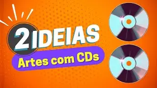2 Ideias para Transformar CDs em Arte Incrível! 🎨 | Artesanato com CD Passo a Passo