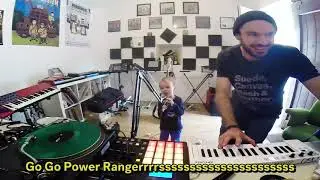 RHINO 🎹 Sacha (3 years old) - Live Looping Performance - Power Rangers - Ableton / Akai