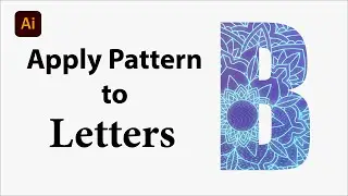 Apply Pattern to Letters in Adobe Illustrator 