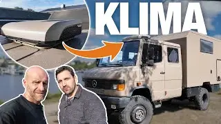 Retrofitting and installing a roof-mounted air conditioner in a campervan | Off-road camper DIY v...
