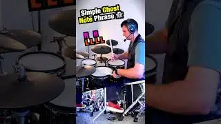 DRUM LESSON - Simple Ghost Note Phrase