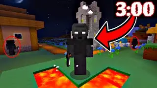 TUVE de FRENTE a esta ENTIDAD MALIGNA en MINECRAFT a las 3:00 AM!