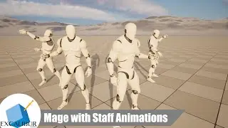 Mage with Staff Animations