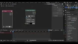 Blender. Plane Track Deform Node.