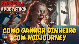 COMO GANHAR DINHEIRO COM MIDJOURNEY | REDBUBBLE | ADOBE STOCK