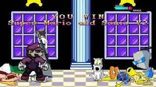 Mugen Super Mario, Sonic, Zim and Kirito vs Natsu, Naruto, Rocko New and Homer Simpson