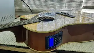 Акустическая гитара Yamaha FX370C. Часть 2. Установка звукоснимателя  Belcat.