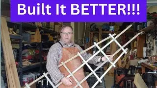 Using CROSS LAP JOINERY to rebuild my garden trellis
