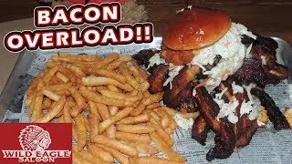 Wild Eagle Saloon's Giant Bacon Burger Challenge Record in Cleveland w/ 
