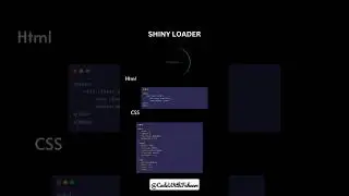 Shiny Loader using HTML & CSS #coding #html #css #youtubeshorts