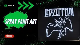 Led Zeppelin spray paint art