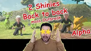 I found two shiny pokemon in the same mass outbreak ( INSANE ALPHA PIKACHU)