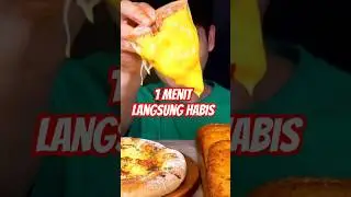 MAKAN PIZZA SAUS KEJU #shorts #mukbang