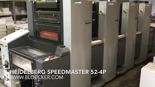 Heidelberg Speedmaster SM 52-4P, year 2010 - with EasyControl