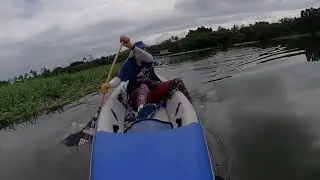 SeaEagle RazorLite 473RL Canoe Paddling at Hilo Bay, Hawaii, August 26, 2024