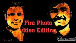How to make Fire effect photo || picsart fire effect photo editing