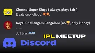 MI gets roasted by RCB! IPL Teams Discord Server (Part-1)