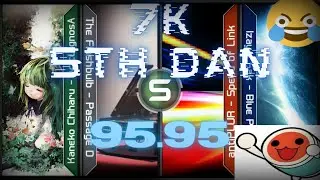 osu!mania | 7K 5TH DAN 95.95% 80 Misses real
