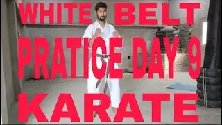 KARATE WHITE BELT PRACTICE DAY 9