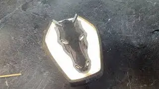 3D printed Ford Mustang Dark Horse Lighted Sign