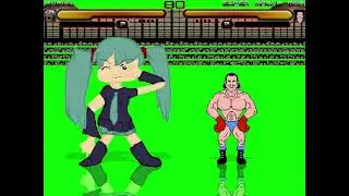 Mugen Random Battles: D4 Miku (Me) Vs Super Macho Man