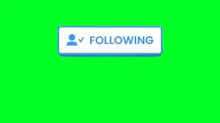 Follow Button Green screen video