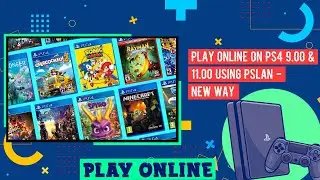 Play Online On PS4 9.00 & 11.00 Using PSLAN | New Way