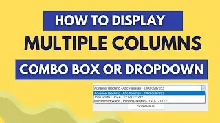 How to Display Multiple Column in Combo Box in C#