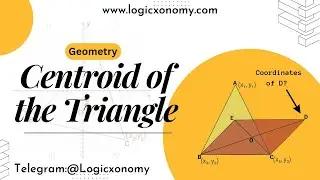 Centroid of a triangle| Center of gravity of a triangle #logicxonomy #shorts
