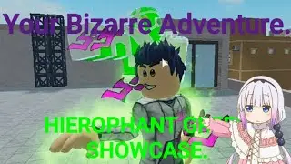 Roblox Your Bizarre Adventure Hierophant Green Showcase