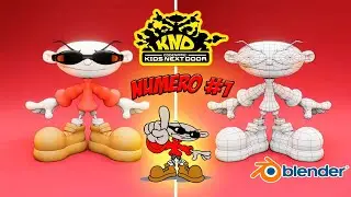 Number 1 (Codename: Kids Next Door) - Character Modeling - Blender 2.93.4