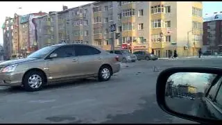 Двойное ДТП в Ханты-Мансийске ул Чехова