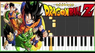 CHA-LA HEAD CHA-LA - Dragon Ball Z✨ - PIANO TUTORIAL FACIL - Partitura🎵