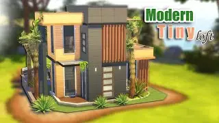Tiny Loft (Modern)🌃 - Sims 4 Cozy and Compact Living Space