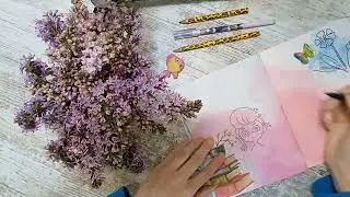 Mermay челлендж 2023, день 3. Рисую русалку, которая запуталась