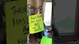 Dog meet granny after a long time