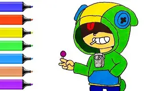 Как нарисовать Леона из brawl stars