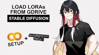 Load LoRA from Google Drive - Stable Diffusion Google Colab AUTOMATIC1111 web ui