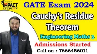 Cauchy's Residue Theorem | Engineering Maths 3 | GATE 2024 | @ImpactAcademyOfficial #gateexam