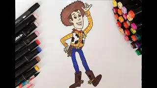 Рисуем шерифа Вуди (История игрушек)