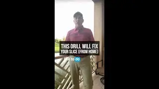 You can Practice How to FIX YOUR SLICE From HOME With THIS DRILL!
