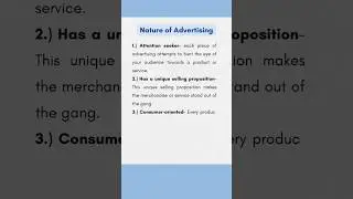 Nature of Advertising | Student Notes |