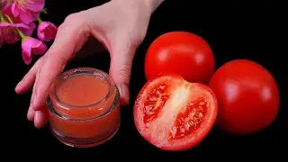Natural Collagen! At 60 the wrinkles are gone! Rejuvenating face mask.Only 1 tomato!