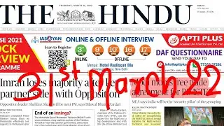 31 March 2022 The Hindu Newspaper Analysis