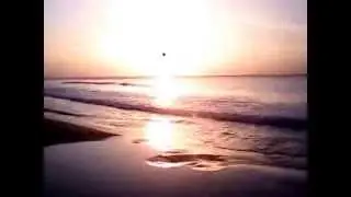 Закат в Натании на пляже